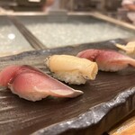 あっぱれ寿司 - しめ鯖、アワビ