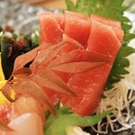 京出汁おでんと旬菜天ぷら 鳥居くぐり - 刺身三点盛り合わせ