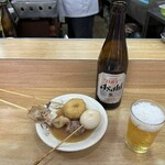 242182172 - おでん130円　ビール550円