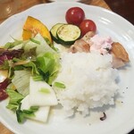 キッチン ブルー グローブ - 最後のワンプレート