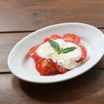 Caprese with love fruit and fresh mozzarella