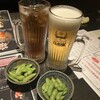 nakazembettei - ﾋﾞｰﾙ、ｳｰﾛﾝ茶&お通し(枝豆)