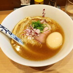 らぁ麺 さわ田 - 味玉炭火焼鯵煮干塩そば