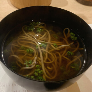 蕎麦割烹  倉田 - 鹿児島鹿屋在来で花山椒のかけそば