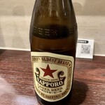 宵ノねこ - 瓶ビール_サッポロラガー