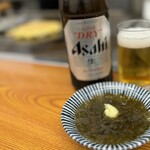 お好み焼き ふじや - 「もずく」 生ビールもありますよ(^O^)❒’’