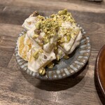 日本酒食堂SO-KEN - パインとピスタチオのクリームチーズ白和え