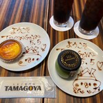 Cafe brunch TAMAGOYA - チーズタルトとプリン