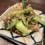 宵ノねこ - 三元豚と里芋の出汁醤油炒め