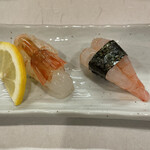 Nakayoshi - ボタン海老と甘海老の食べ比べです