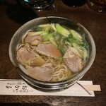 Cigar Bar SUI - 出前です。4月、鴨そば