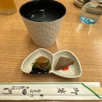 御膳蕎麦 雷門 田川 - 蕎麦湯割り