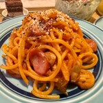 横浜スパゲティ アンド カフェ - ハーフ&ハーフセット(横浜ナポリタン)