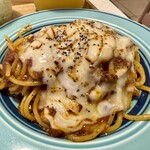 横浜スパゲティ アンド カフェ - ハーフ&ハーフセット(チーズたっぷりラザニア風スパゲティ)