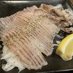 旨唐揚げと居酒メシ ミライザカ - スルメイカの炙り刺し