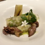 レストラン ルパン - 合馬の筍とジャガイモのピューレが今日イチ◎美しい見た目なのに、ワイン泥棒すぎる！