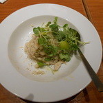 ラパウザ - 鶏と摘菜(つまみな)の豆乳リゾット(680円