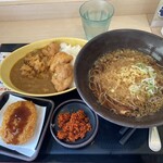 242233674 - ミニ唐揚げカレーのかけ＋コロッケ