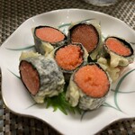 佳肴ながつき - 明太子天ぷら