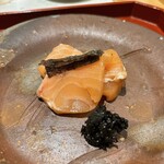 焼鳥 ひら野 - 桜鱒の藁焼き