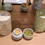 こめらく ニッポンのお茶漬け日和。 - 卓上の無料トッピング