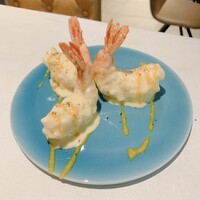 NK 蕎麦屋の二階 - 大海老のマンゴーマヨネーズ