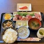Ikenoya - 刺身盛り合わせ定食1100円ご飯大盛＋50円