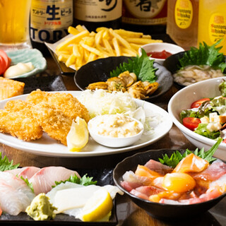 Value for money◎Enjoy all 12 dishes including sashimi along with all-you-can-drink including draft beer