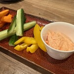 ロマンス お好み焼きとクラフトビール - 野菜スティック明太マヨ