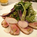 味処てらさき - 鴨ロースと有機野菜のサラダ