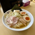 麺屋 しん蔵 - 百姓の塩ワンタン麺 1050円  味付玉子 100円