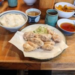 やき鳥 宮川 - 唐揚げ定食