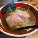 麺場 浜虎 - 醤そばパンチェッタ乗せ