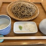 Teuchi Soba Mansaku - せいろ蕎麦750円　+　大盛り250円