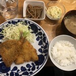 KEIKOさんのお店 - アジフライ定食は750円。まだお腹がそこまで空いてなかったので、ご飯を減らしてもらいました生姜焼き定食と比べてもらえると違いがわかると思います(*^^*)