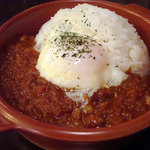 Amputhipure - 豆と挽肉のキーマカレー500円＋おんたまトッピング100円