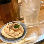 立呑み晩杯屋 - 貝ヒモ刺し（¥250）