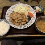 あなたに会いにゆきます。ANAYUKI - 生姜焼き定食1,180円