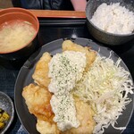 てけてけ - 秘伝ダレのチキン南蛮定食(¥790税込)