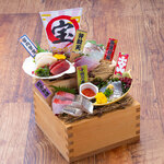 Sashimi Treasure Box Served with Benzaiten