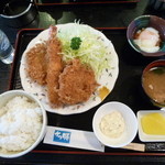 かつ膳 - ミックスフライ定食１０００円