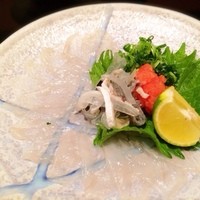 逸品料理屋 流石 - お通しで既に“てっさ”です(^^)