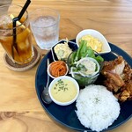 はらかふぇ - 唐揚げ南蛮プレートランチ