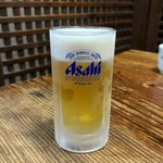 焼肉 初栄 - 生ビール（中） ¥600