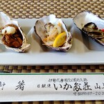 Ikadasou Sanjou - 前菜3種盛り！