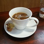 キッチン ブルー グローブ - ホワイトコーヒーにします