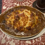 山手茶屋 - 焼きカレー（ふつう）　&アイスコーヒー