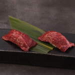 Master Wagyu beef 55% oleic acid grilled nigiri