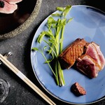 [Lunchtime reservation only] Popular duck dishes with Kyoto flavors, soft and rich flavor "thick duck Steak" and exquisite duck soup special course