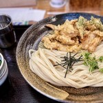 讃岐饂飩宏之輔 - かしわ天ざる　麺量は450g